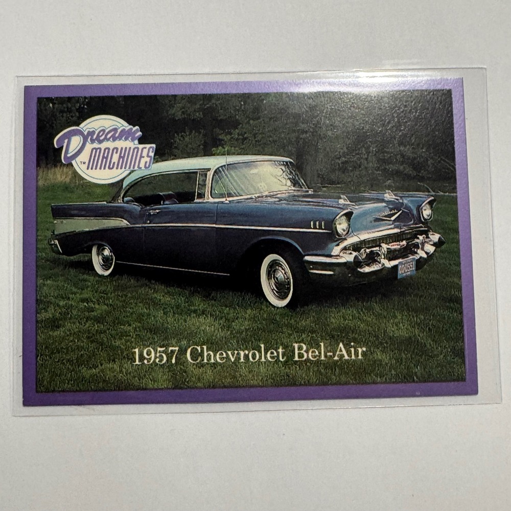1957 Chevrolet Bel-Air Automobile Dream Machines Trading Card Imperial Palace 91
